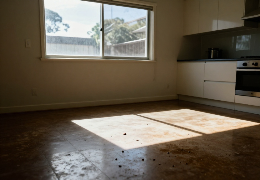 Rodent infestation in a Heckenberg garage before treatment